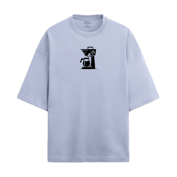 Coffee Machine Print Tee — Lilac — main product image
