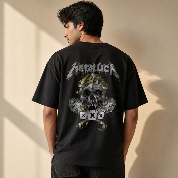 Rock the Block Metallica Oversized Streetwear Tee