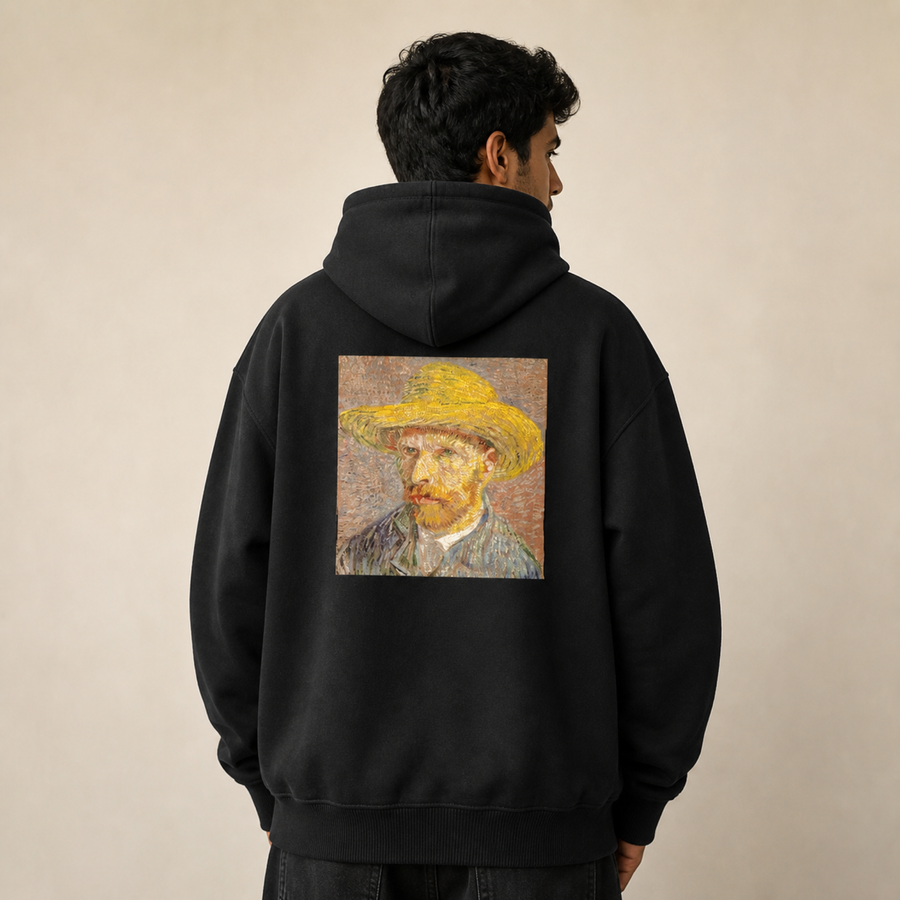 Vincent van Gogh Self-Portrait with a Straw Hat Hoodie