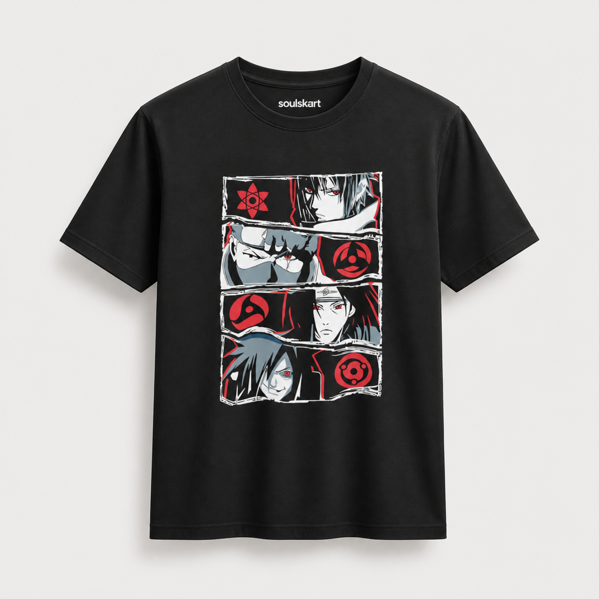 Uchiha Clan Craze: Comfy Unisex Anime T-Shirt