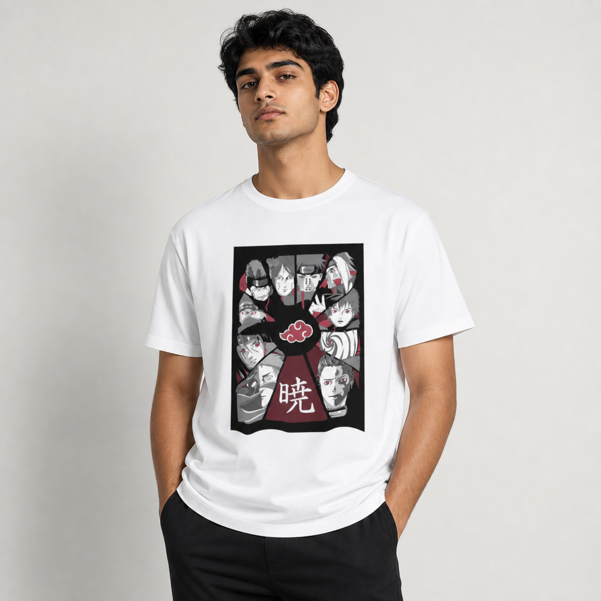 Unleash Your Inner Ninja: Akatsuki Clan Naruto Print Unisex T-Shirt