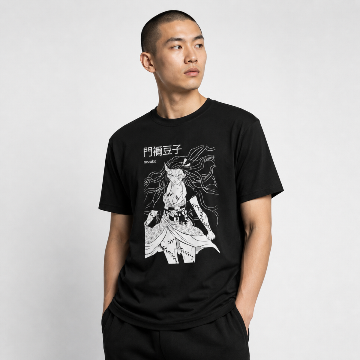 Nezuko's Charm - Unisex T-Shirt with Exclusive Nezuko Kamado Print