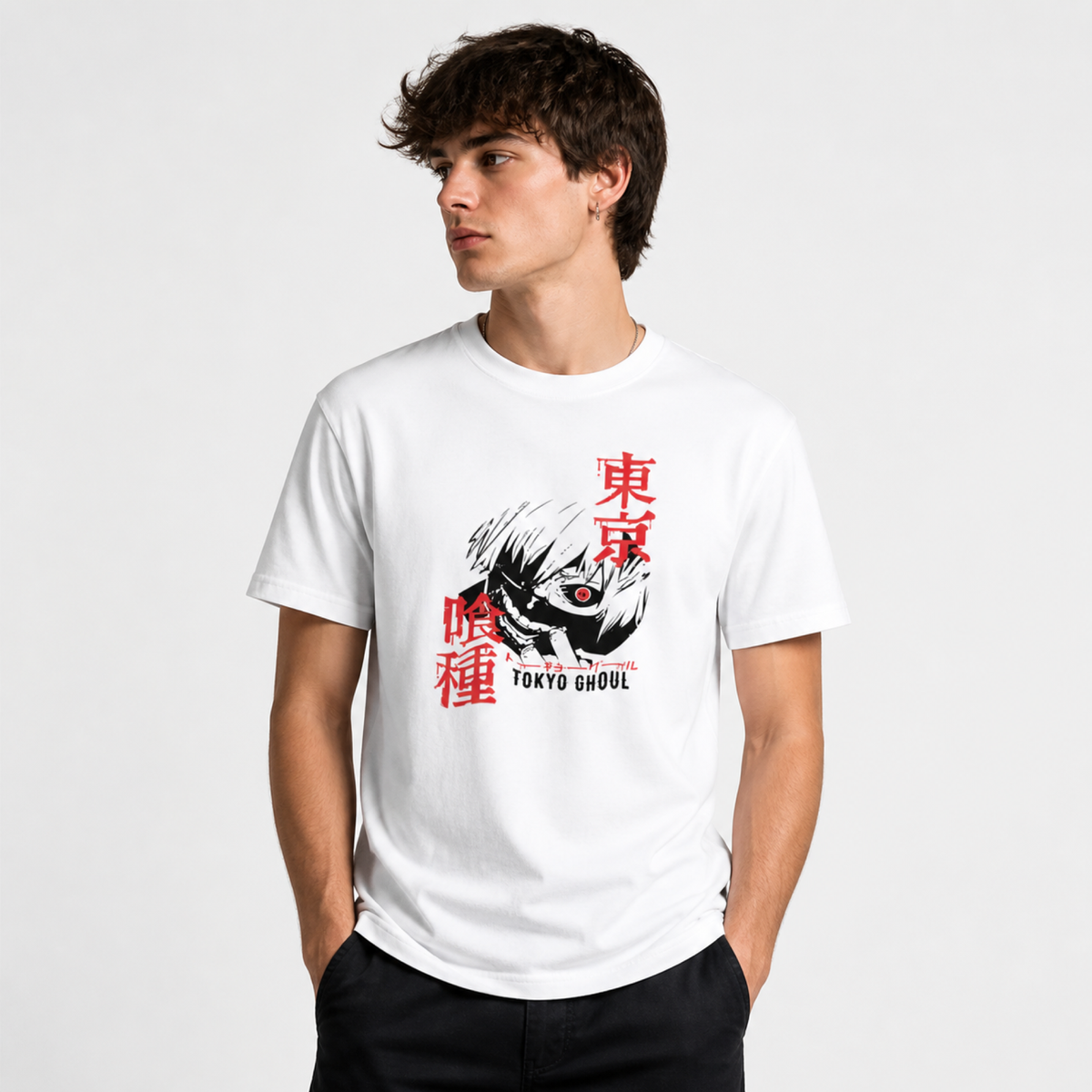 Tokyo Ghoul Enthusiast's Dream Tee: Unleash Your Inner Ghoul in Style!