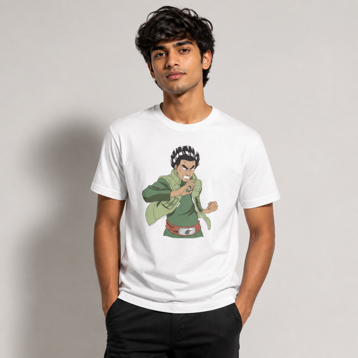 Unleash Your Inner Ninja: Naruto's Might Guy Printed Unisex T-Shirt