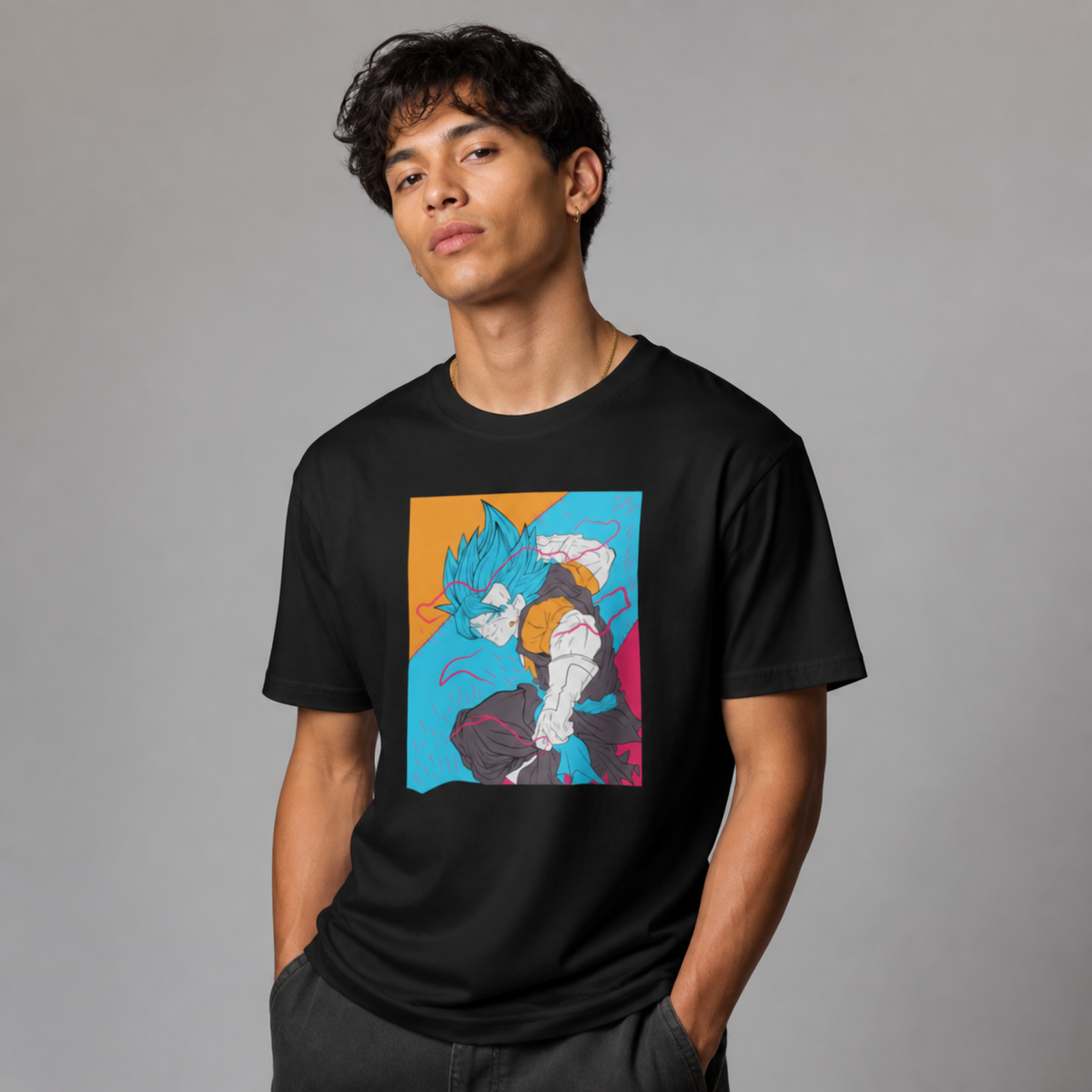 Super Saiyan Blue Gogeta Fusion Power T-Shirt