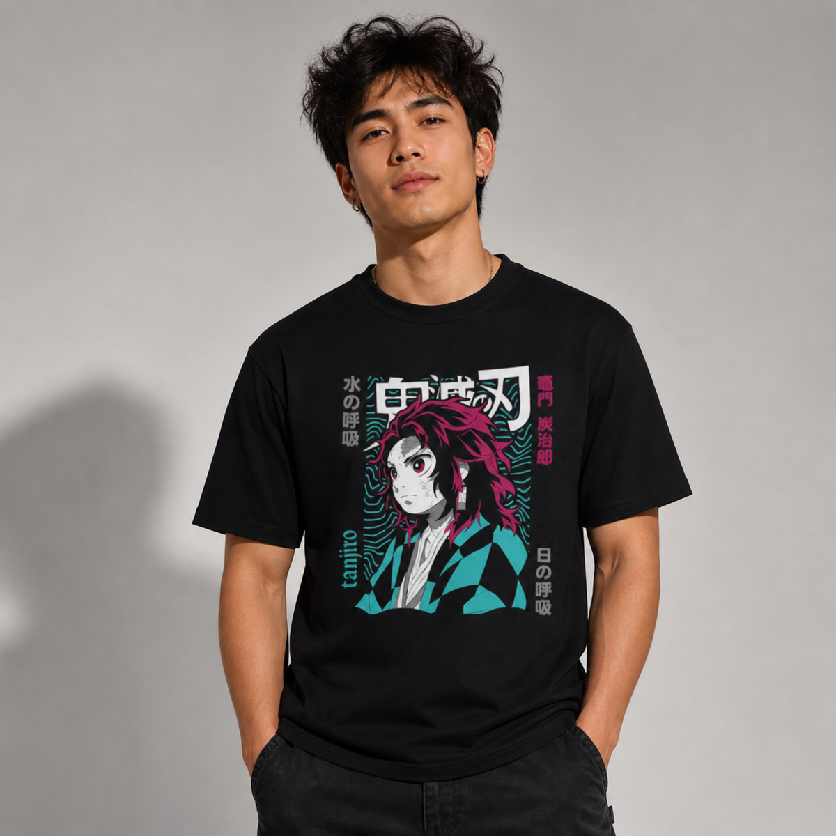Tanjiro Kamado Tribute Tee: Unisex Anime-Inspired T-Shirt