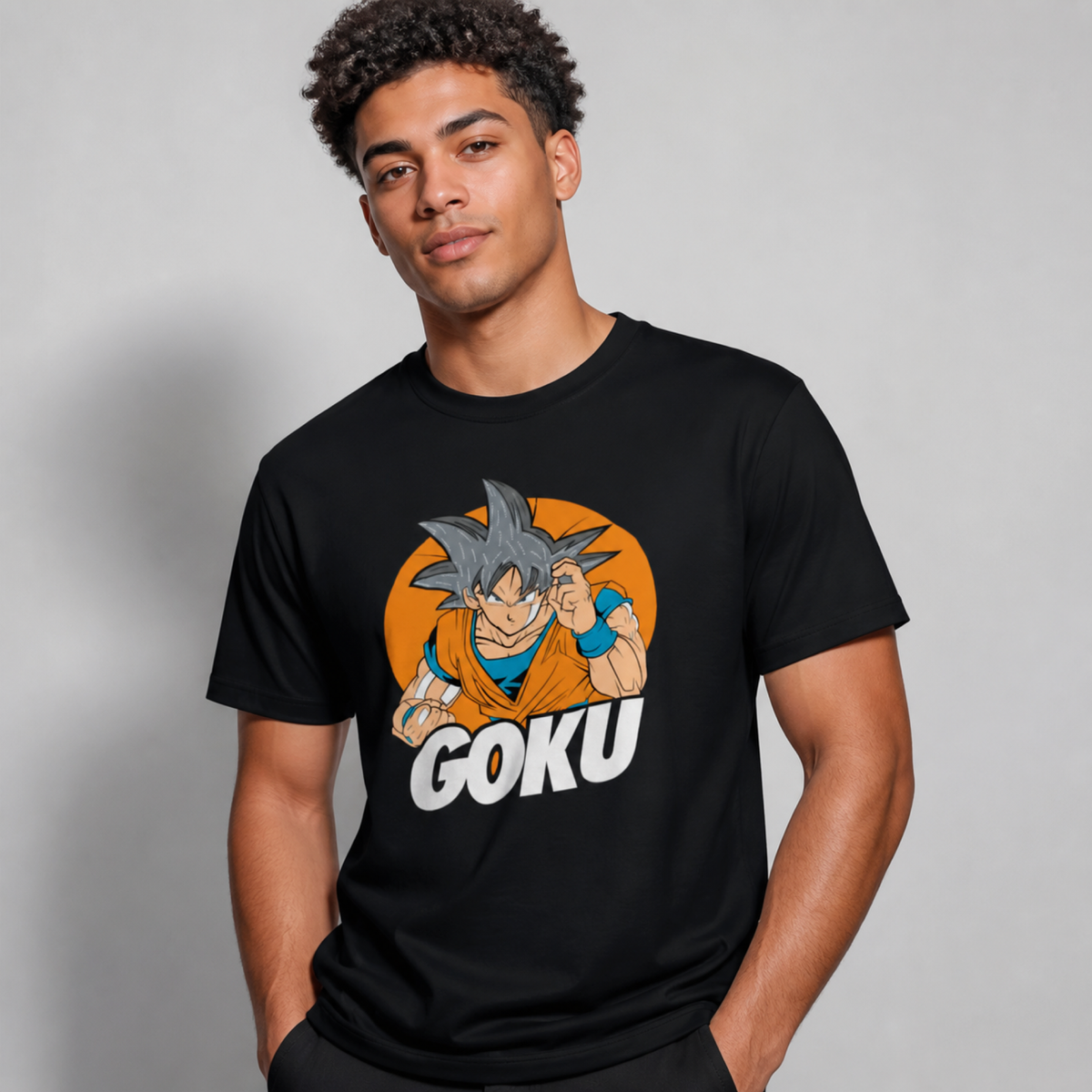 Super Saiyan Style: Ultimate Goku Print T-Shirt