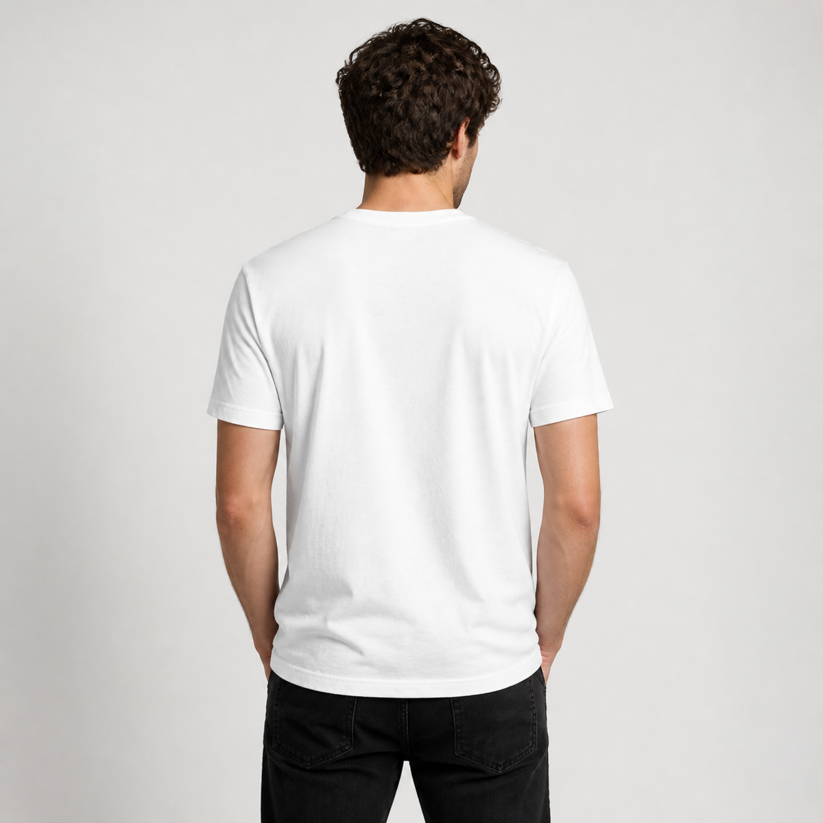 Black Sabbath Vintage Tee — worn on model, back