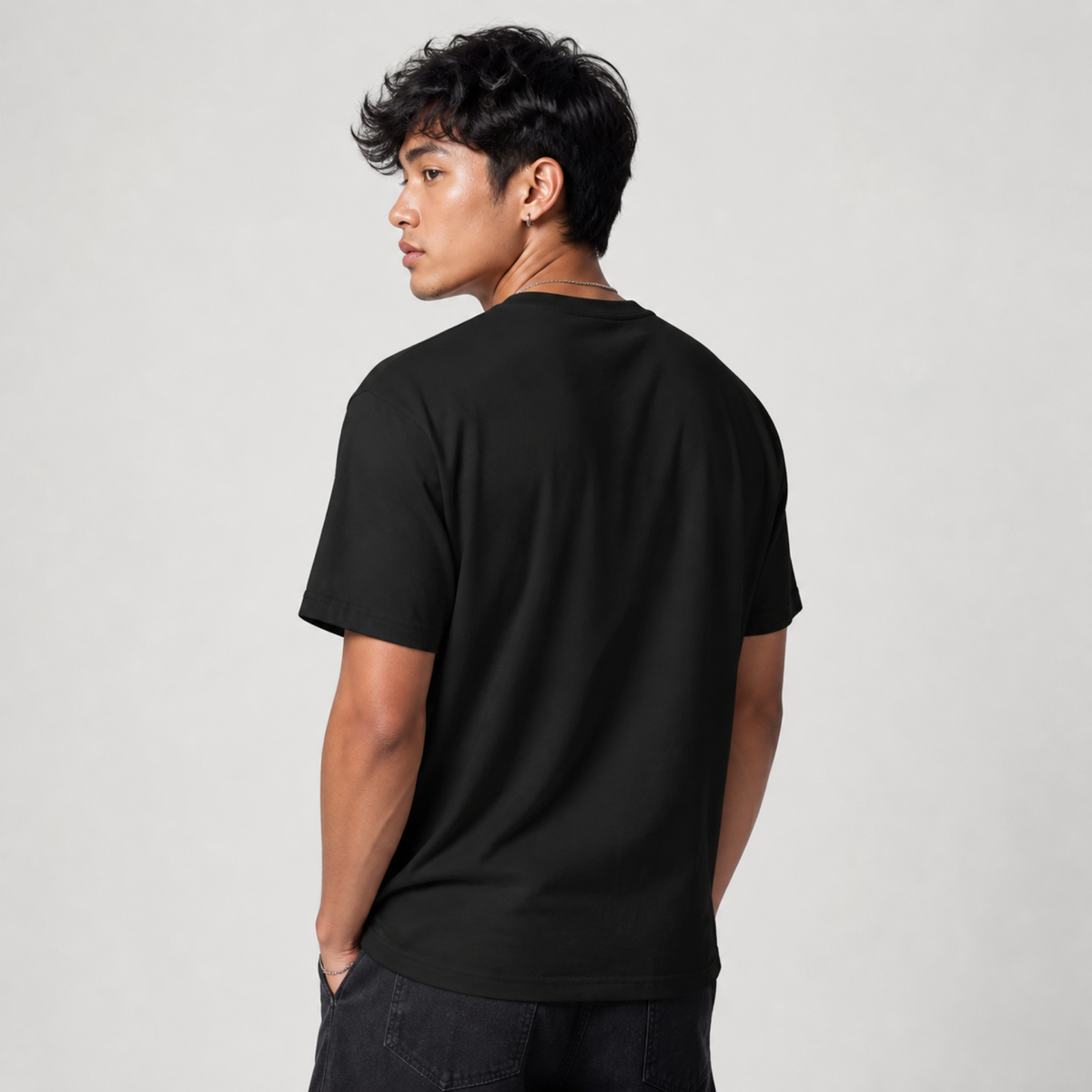 Tanjiro Kamado Panel Art Tee — Black