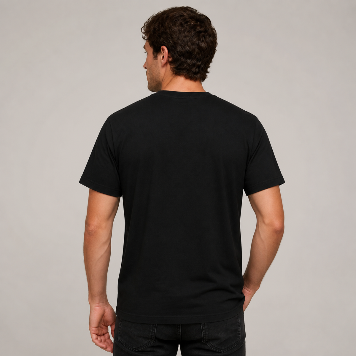 Blink-182 Inspired Classic Tee — worn on model, back