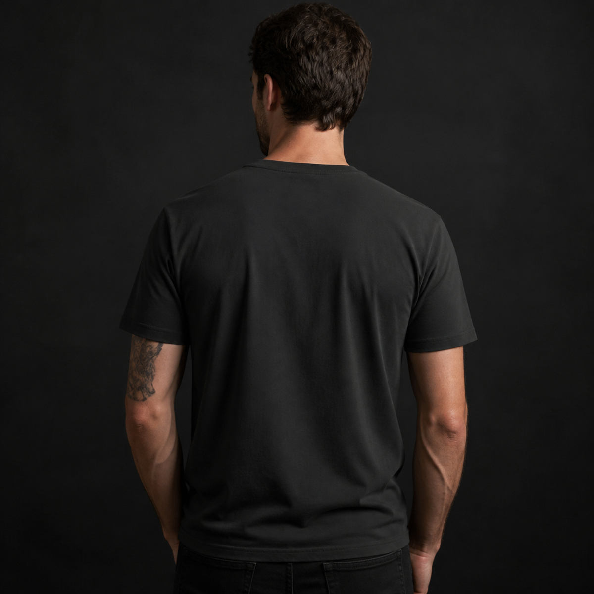 30 Seconds to Mars Band Tee — worn on model, back