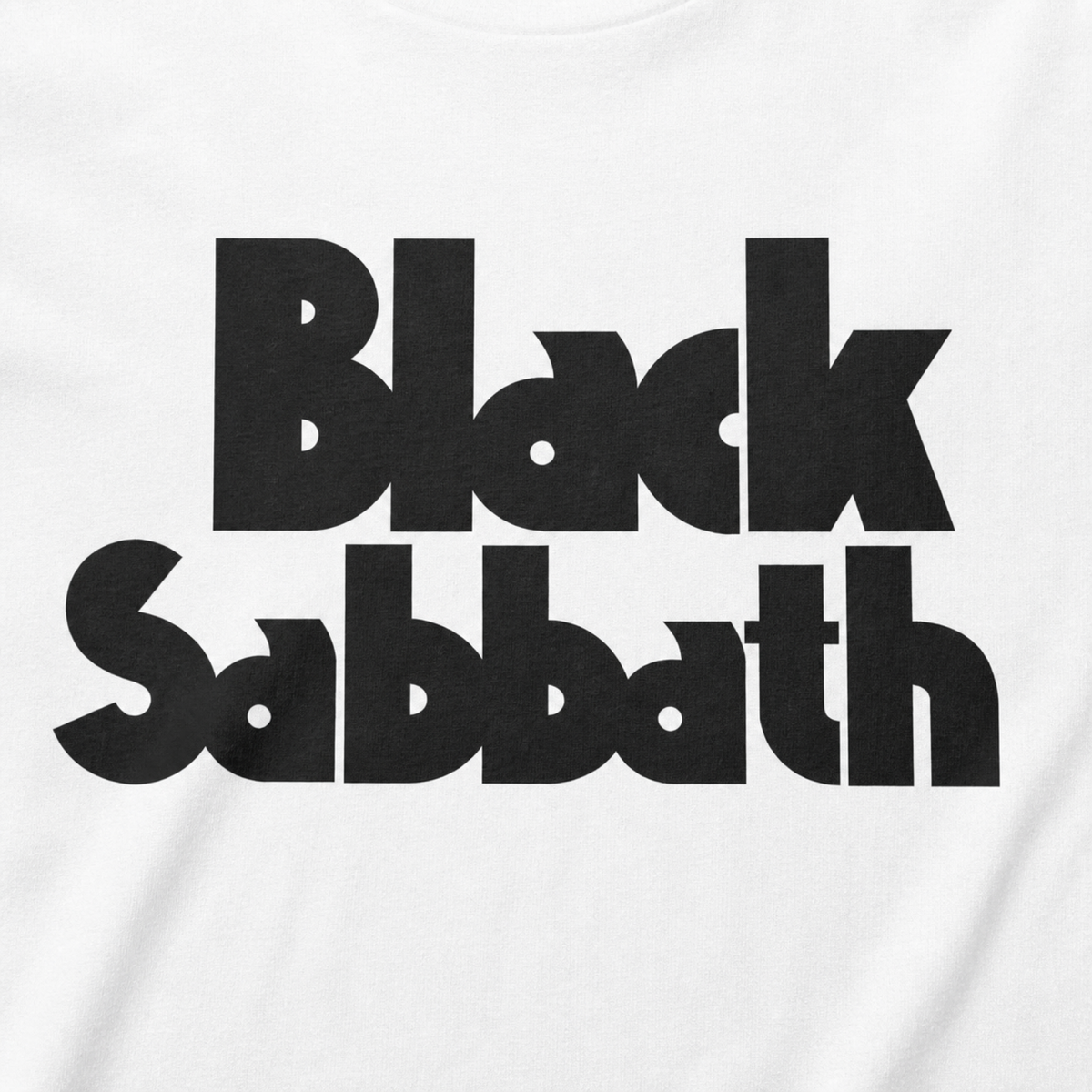 Black Sabbath Vintage Tee — print detail close-up