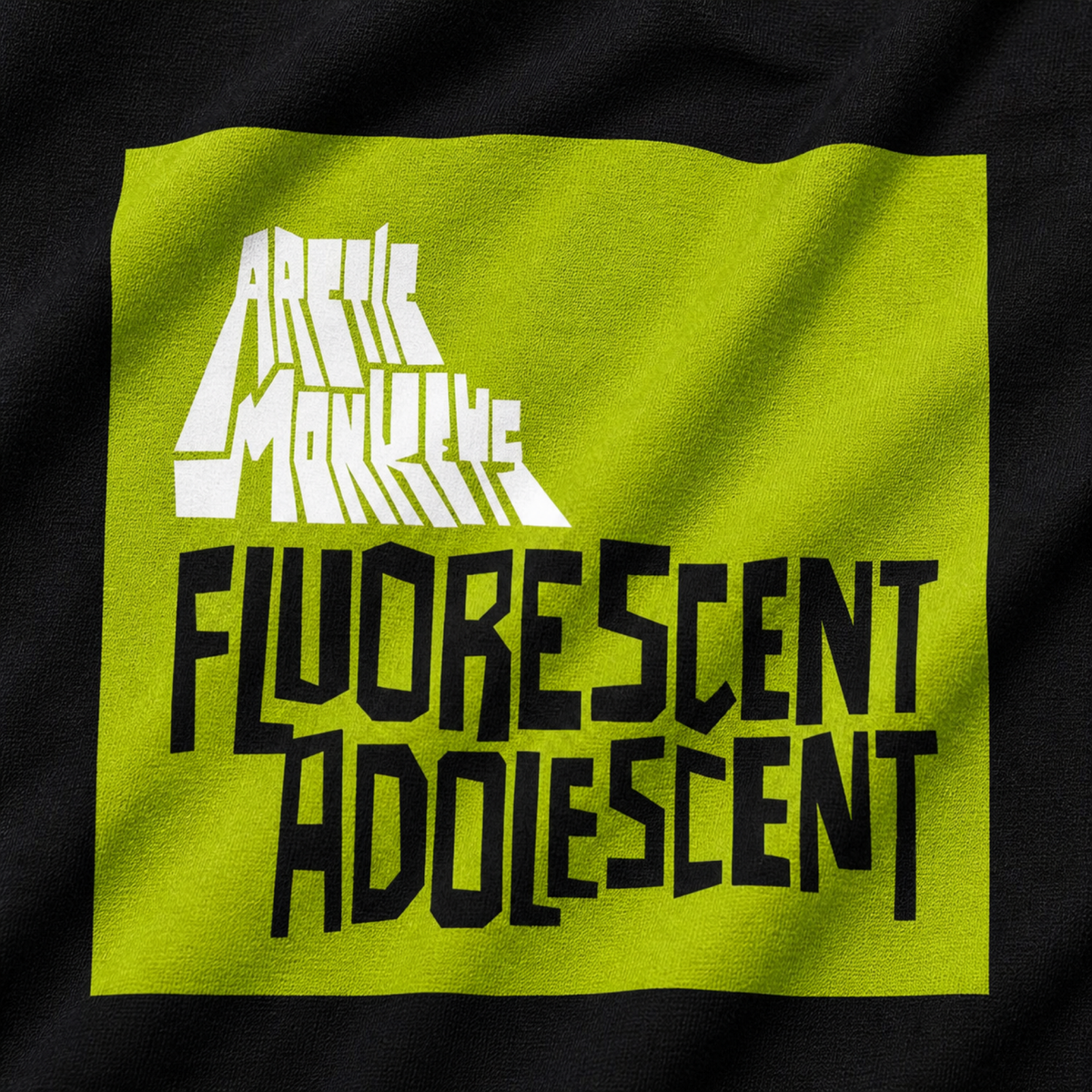 Arctic Monkeys 'Fluorescent Adolescent' Tee — print detail close-up