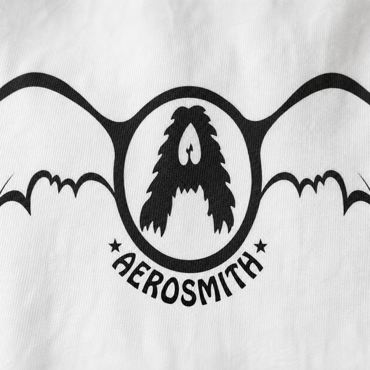 Aerosmith Rock 'N Roll Tee — print detail close-up
