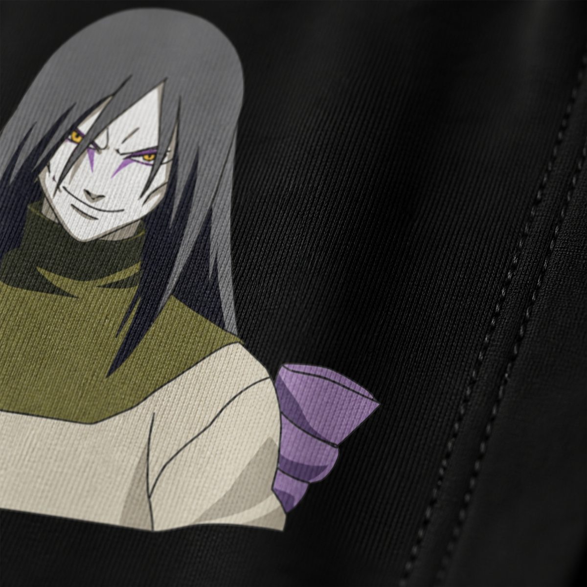 Orochimaru Strikes Back: Unisex Cotton T-Shirt with Iconic Naruto Villain Print