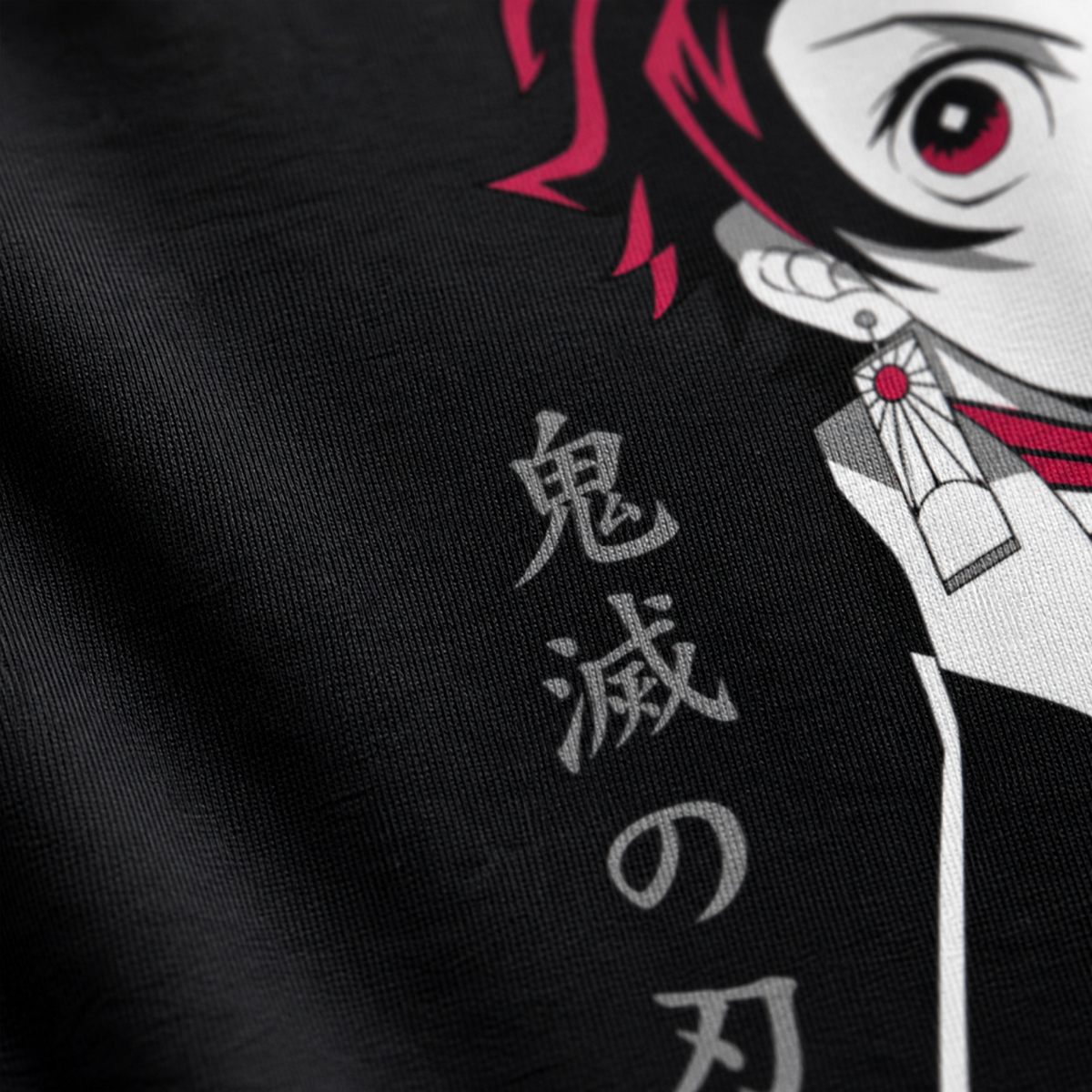 Tanjiro's Triumph: Unisex Cotton-Blend T-Shirt with Exclusive Anime Hero Print