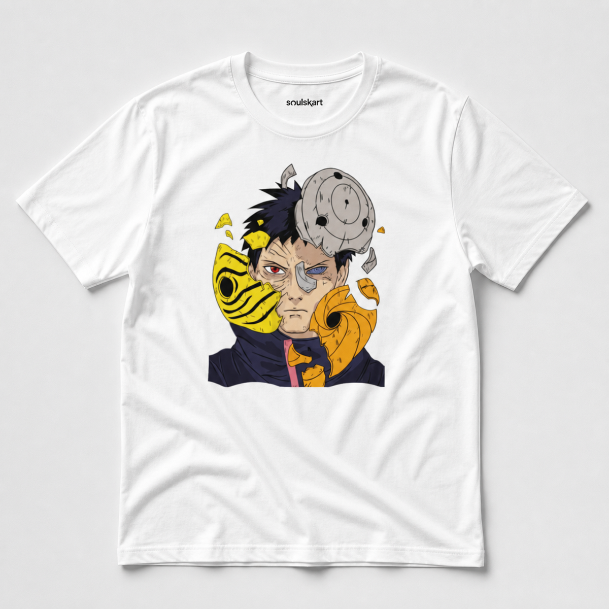 Obito Uchiha Unleashed: Unisex Cotton T-Shirt - Embrace the Ninja Way!