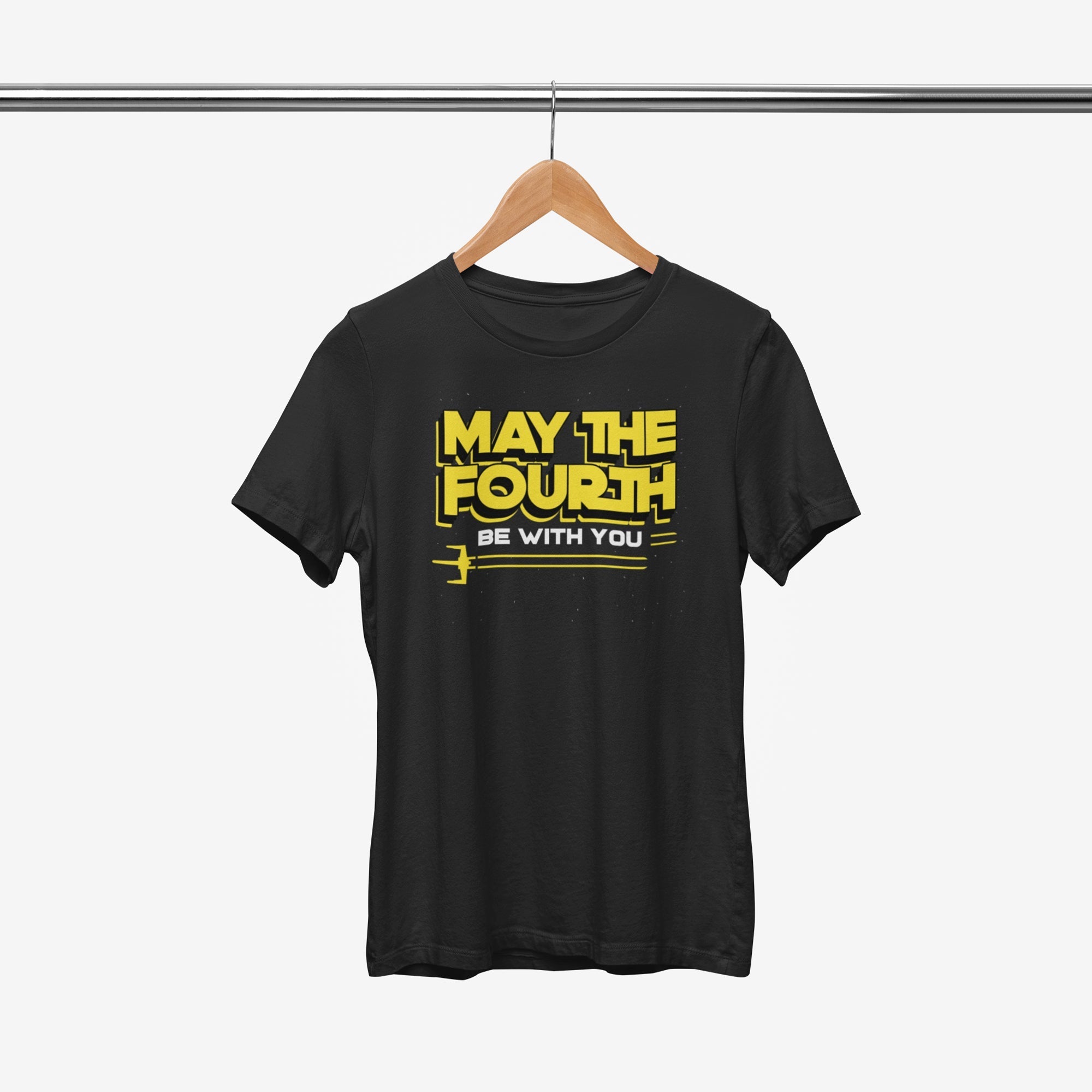 May The Fourth Lightsaber Type Tee — main product image