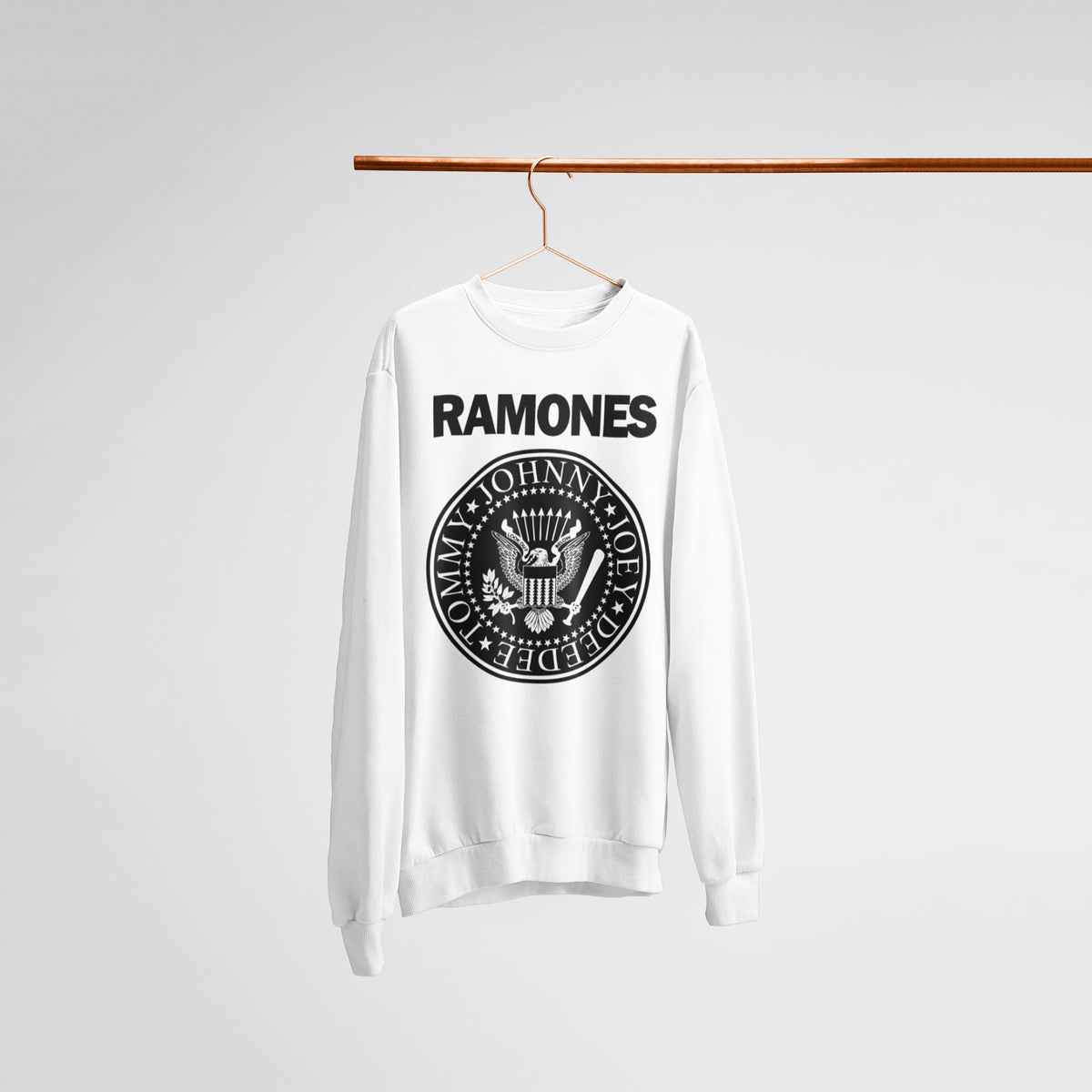 Ramones Presidential Seal Sweatshirt — White — main product image