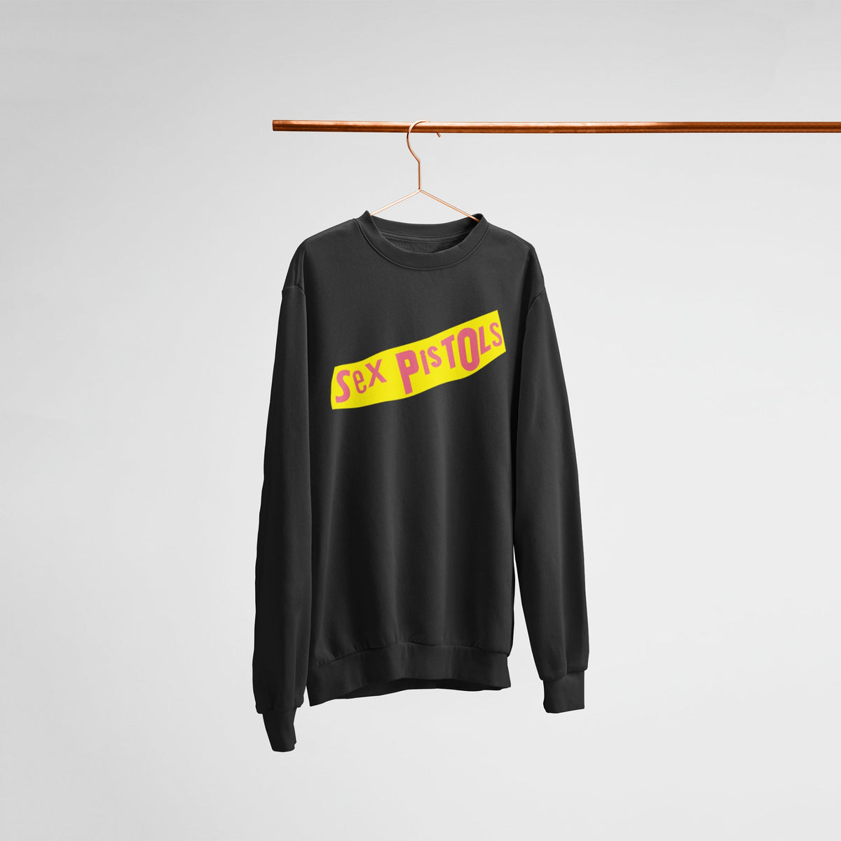 Sex Pistols Yellow Banner Logo Sweatshirt — main product image