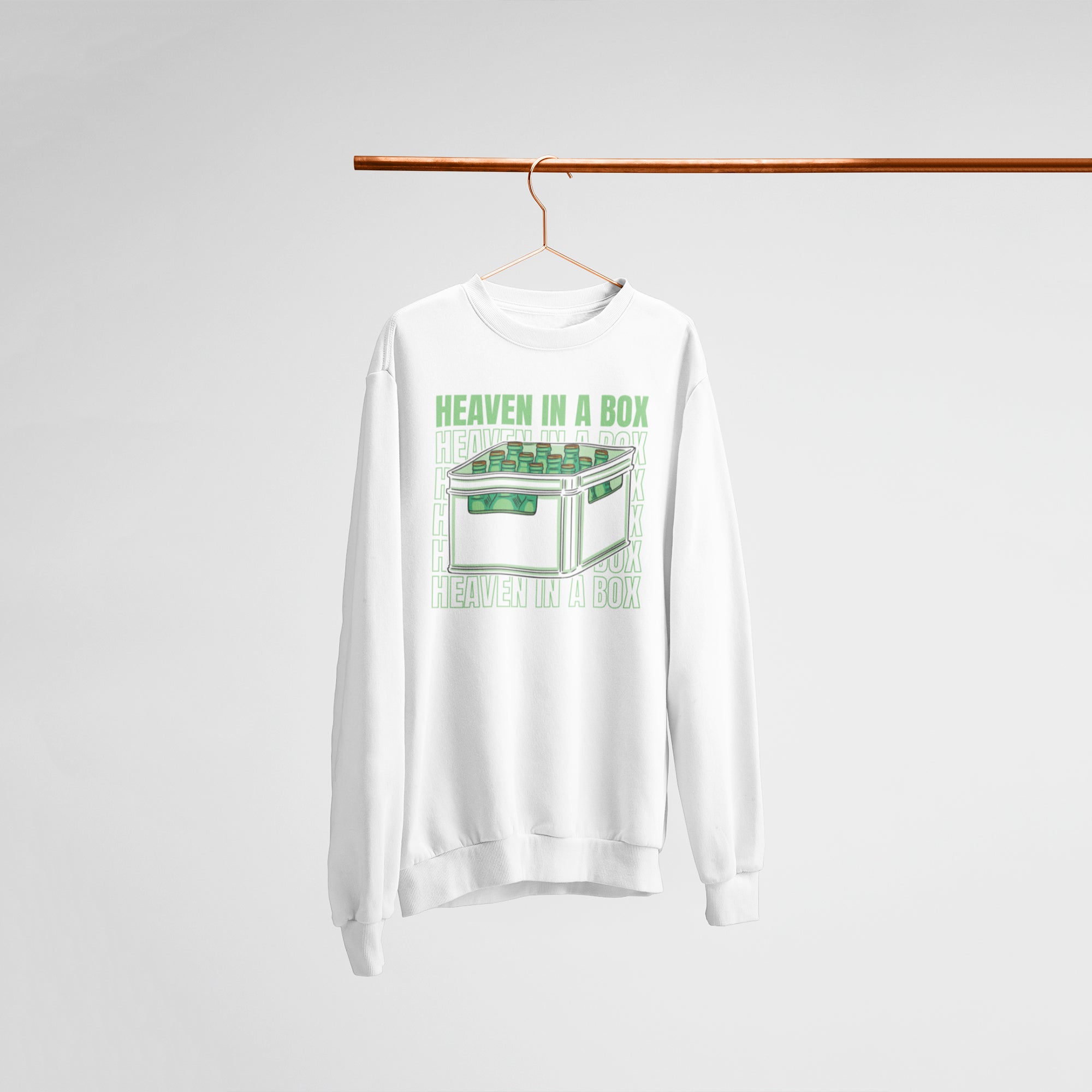 In Heaven A Box Unisex Premium Sweatshirt — main product image