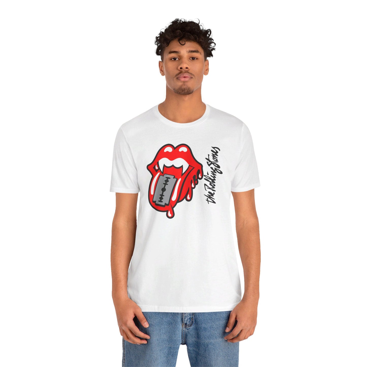 The Rolling Stones Unisex Tee - Rock 'n' Roll Classic with Iconic Style - Lifestyle Image