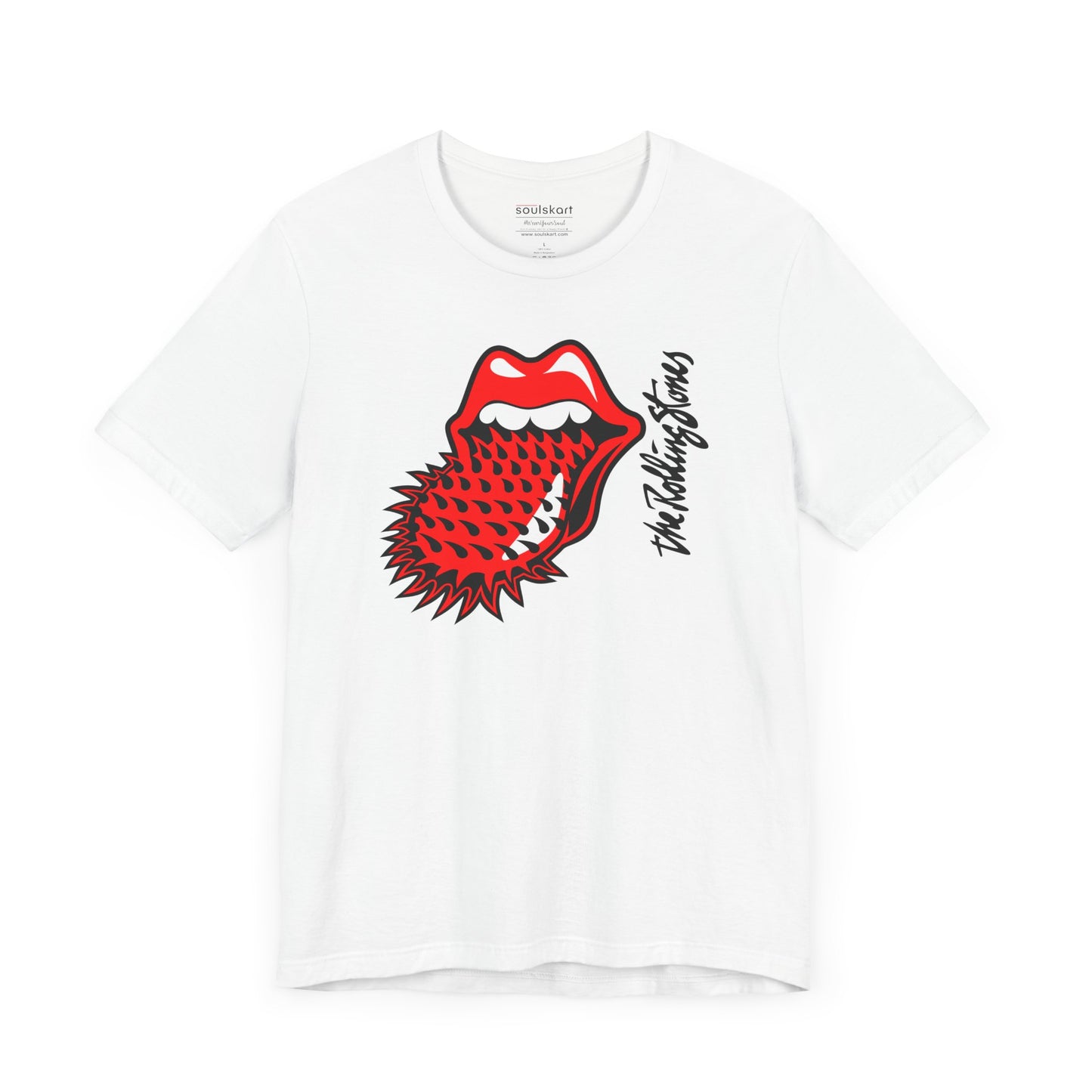 The Rolling Stones Classic Tee - Rock Your Style with Iconic Band Print - Side View