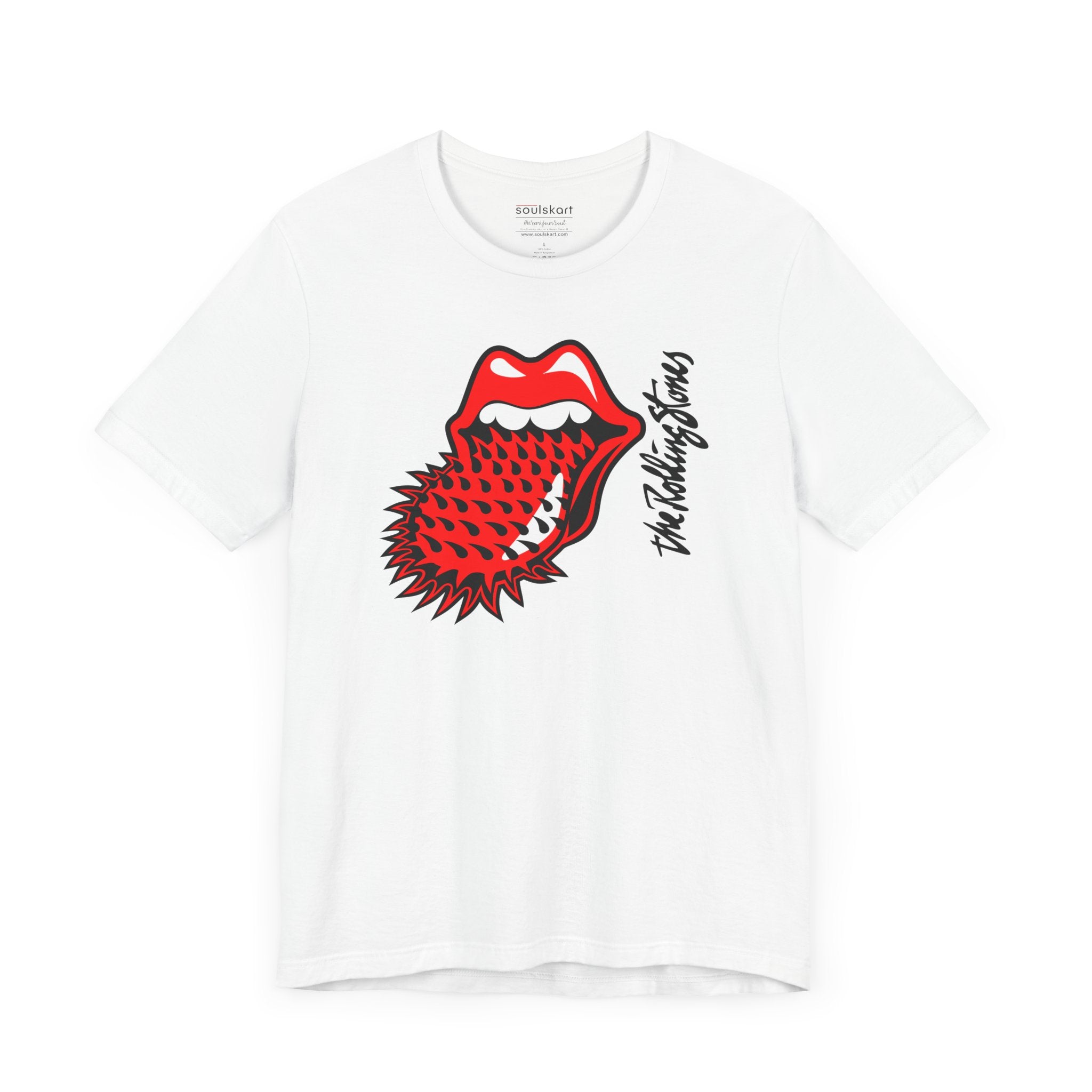 The Rolling Stones Classic Tee - Rock Your Style with Iconic Band Print - Side View