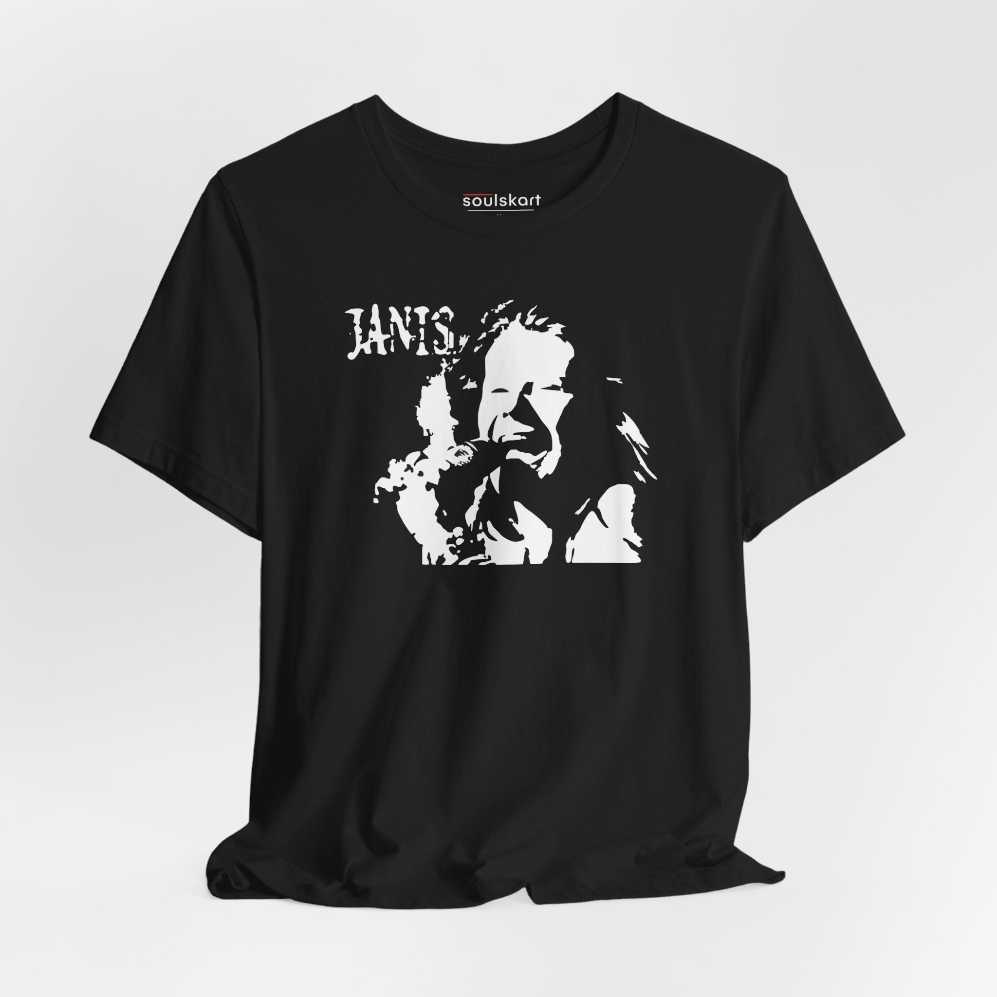Janis Joplin Silhouette Tee - Unisex Music Icon Shirt | Soulskart
