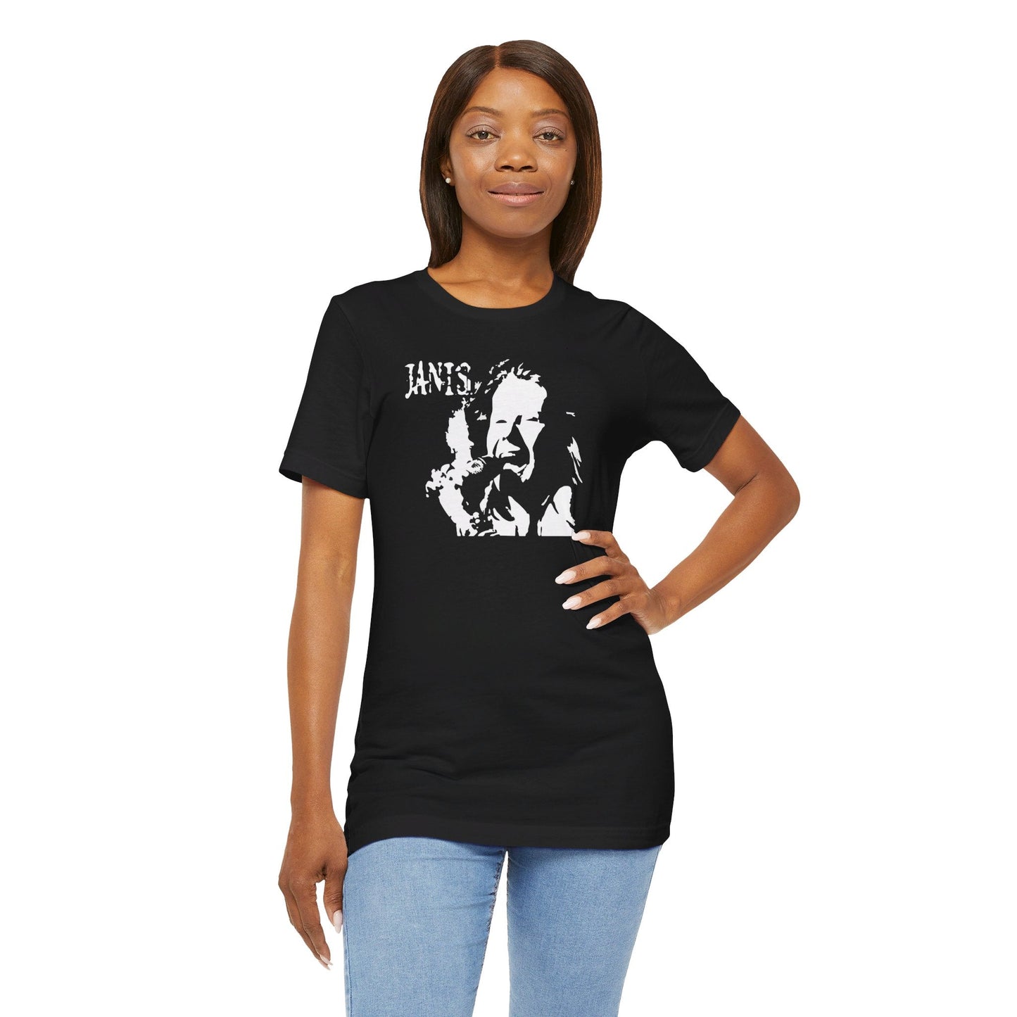 Janis Joplin Silhouette Tee - Unisex Music Icon Shirt | Soulskart - Product Image 17