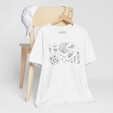 Pizza Party Tee – Unisex Classic T-Shirt with Pizza Print - Side View