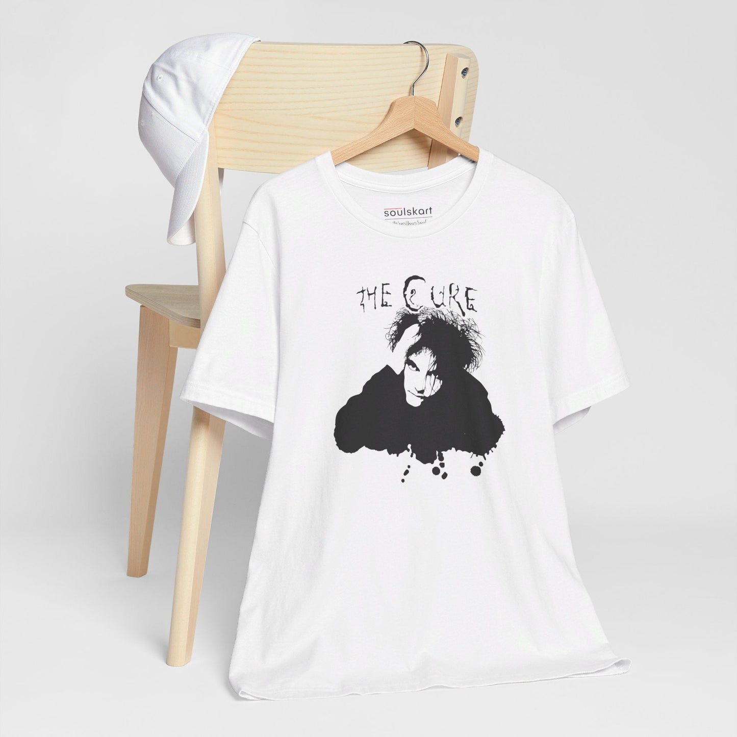 The Cure Band Tee - Unisex Music-Inspired T-Shirt - Classic Rock Vibes - Side View