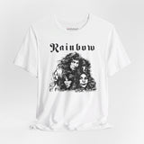 Rainbow Music Band Tee - Unisex Retro Vibes, Soft Cotton, Classic Fit