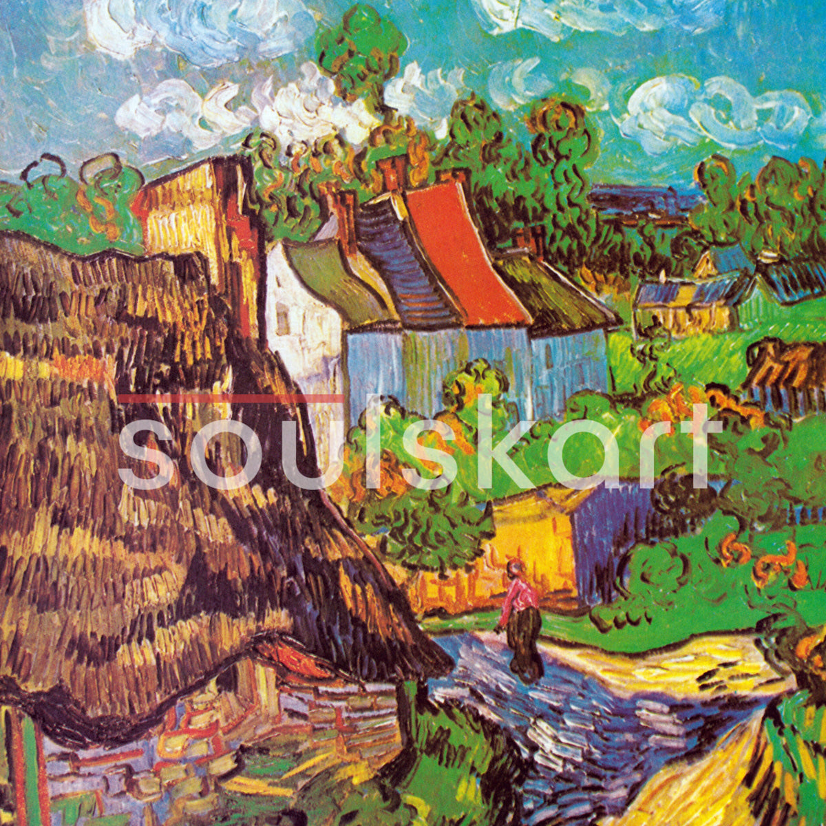 Vincent van Gogh Houses at Auvers Hoodie — product photo 3