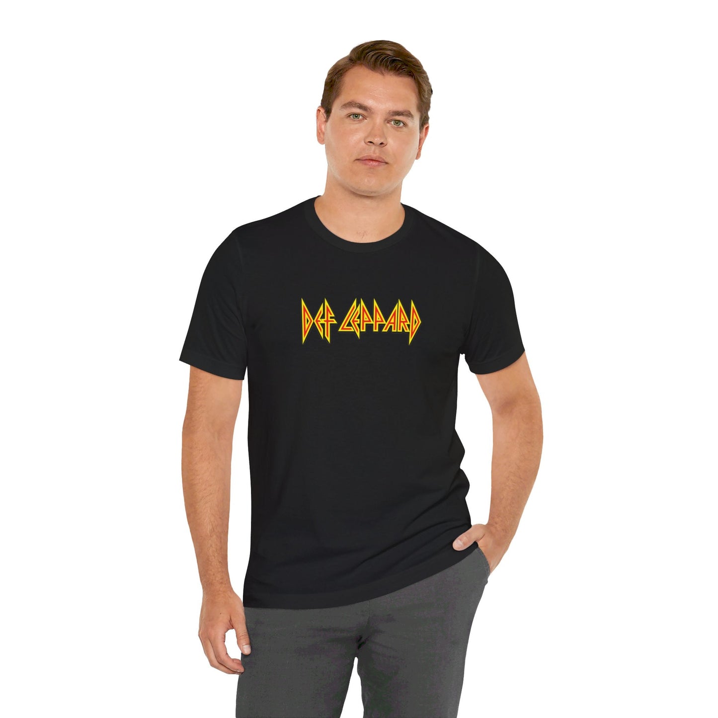 Def Leppard Rock & Roll Tee - Unisex Music Band Shirt for True Fans - Close Up Detail