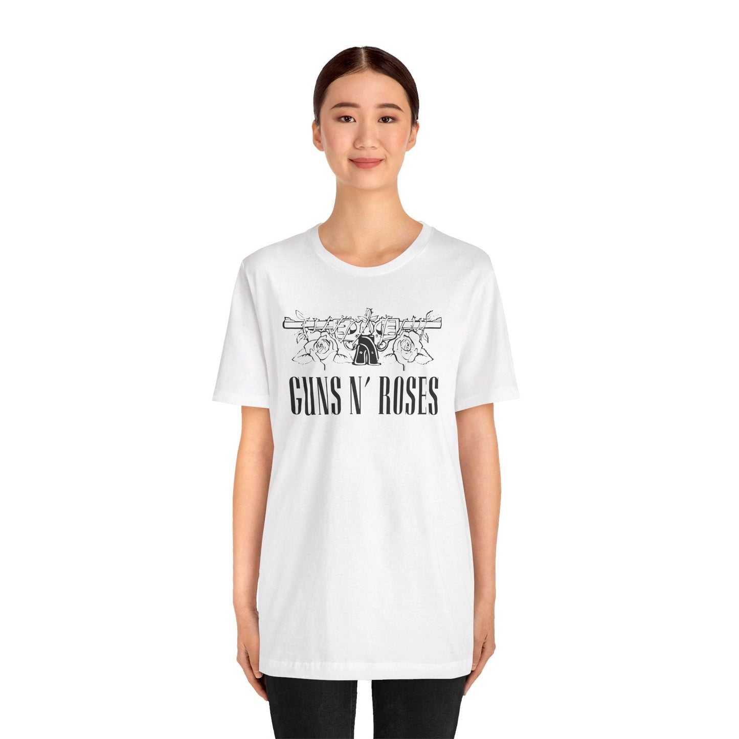 Guns N' Roses Classic Rock Tee - Unisex Music Band T-Shirt - Lifestyle Image