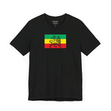 Bob Marley Flag Tee - Unisex Music Legend T-Shirt - Classic Fit, Ultimate Comfort - Front View