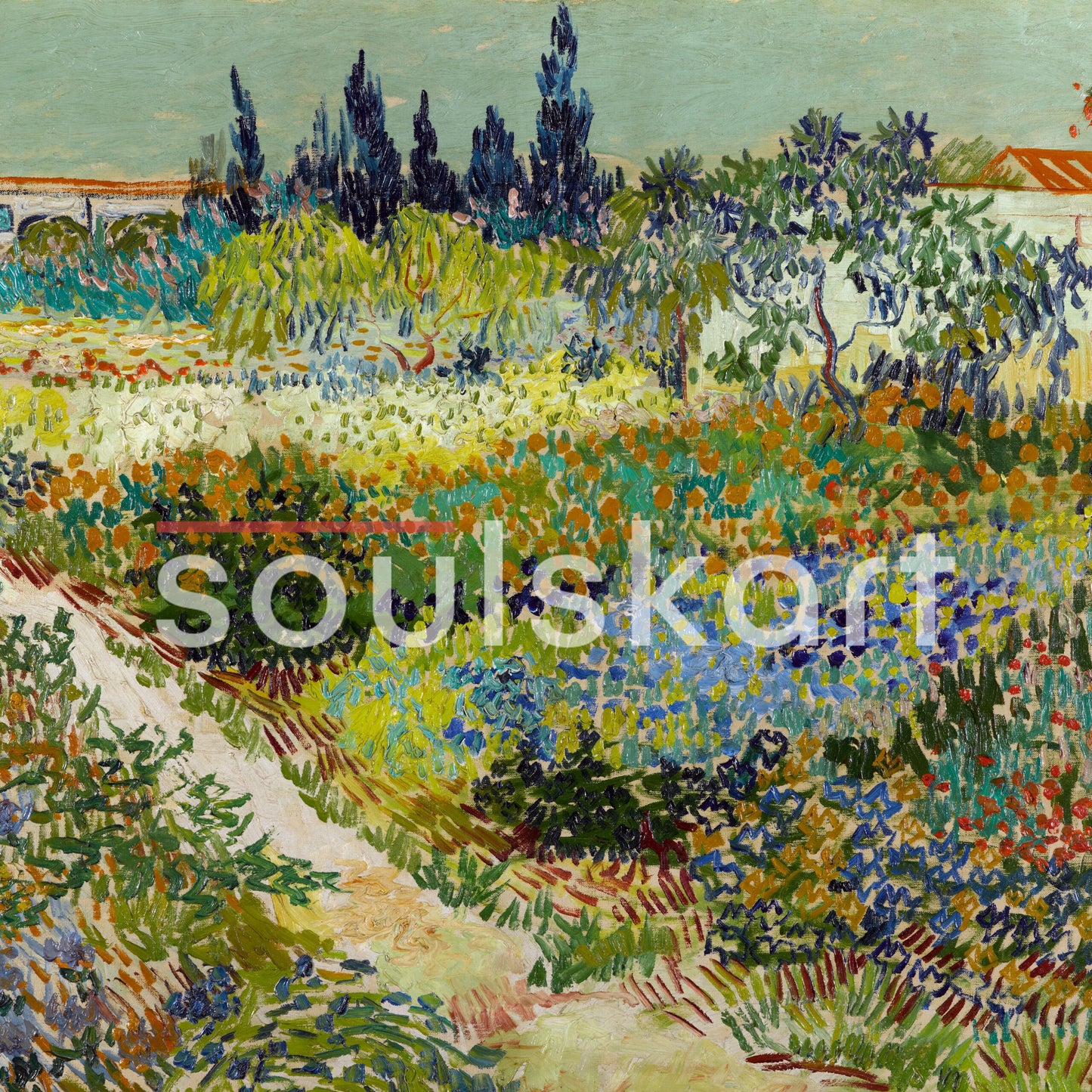 Vincent van Gogh Garden at Arles Hoodie