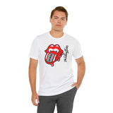 The Rolling Stones Unisex Tee - Rock 'n' Roll Classic with Iconic Style - Close Up Detail