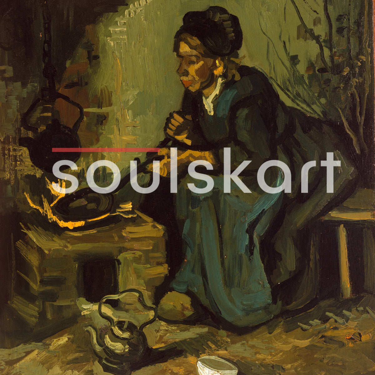 Vincent van Gogh Peasant Woman Cooking by a Fireplace Hoodie — product photo 3