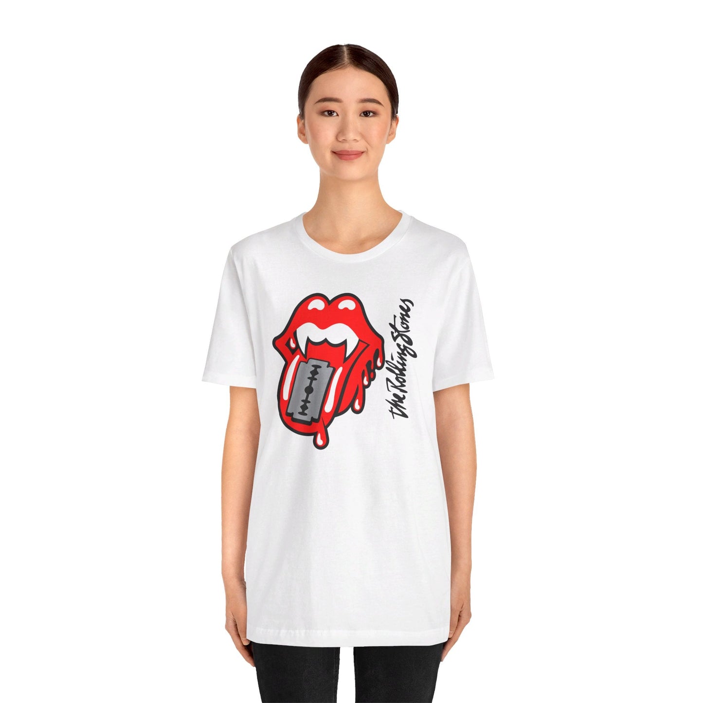 The Rolling Stones Unisex Tee - Rock 'n' Roll Classic with Iconic Style - Detail Shot