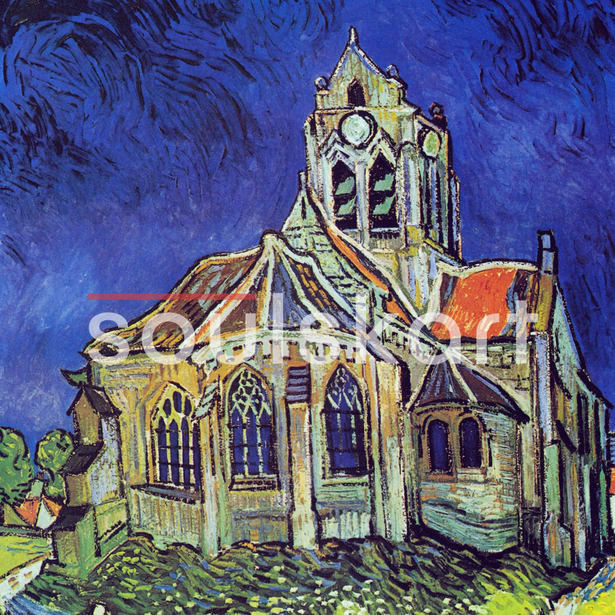 Vincent van Gogh The Church at Auvers Hoodie — product photo 3