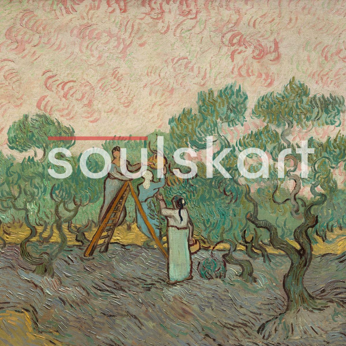 Vincent van Gogh Women Picking Olives Hoodie — product photo 3