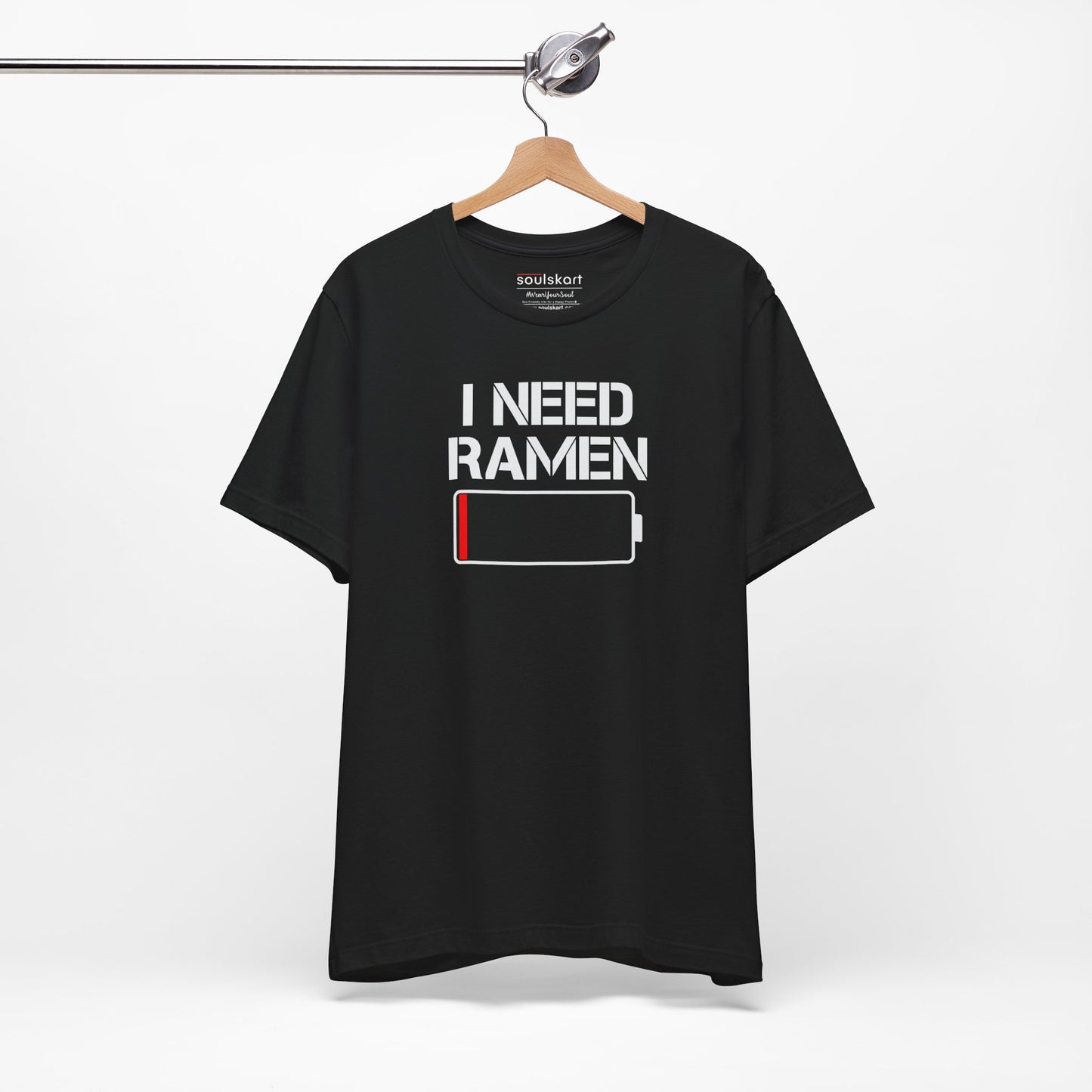 "I Need Ramen" Unisex T-Shirt – Soulful Comfort in Every Slurp! - Back View