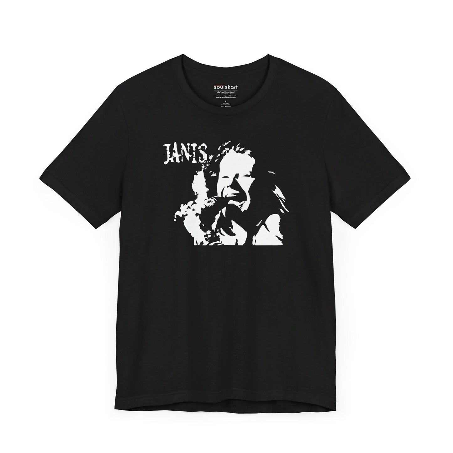 Janis Joplin Silhouette Tee - Unisex Music Icon Shirt | Soulskart - Back View