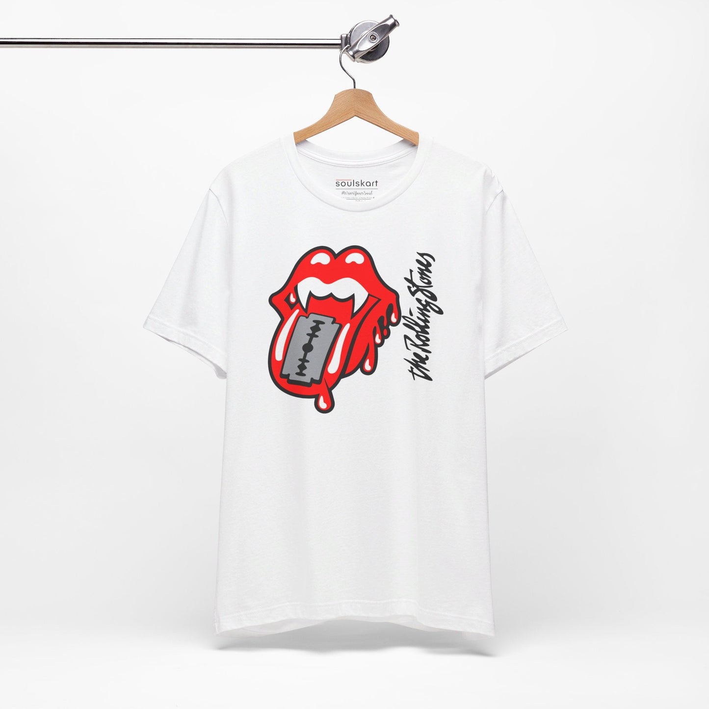 The Rolling Stones Unisex Tee - Rock 'n' Roll Classic with Iconic Style - Back View