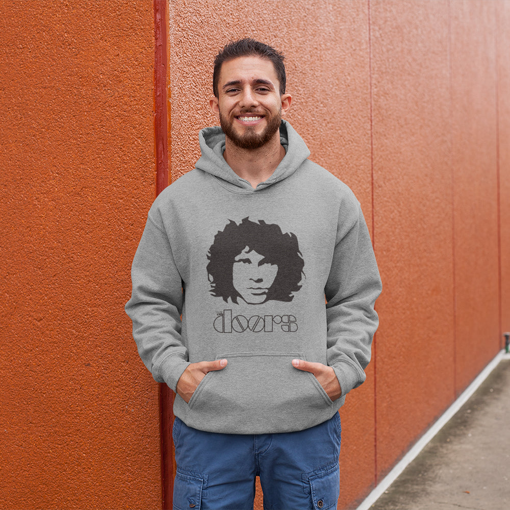 The Doors Morrison Portrait Hoodie — Grey — product photo 2