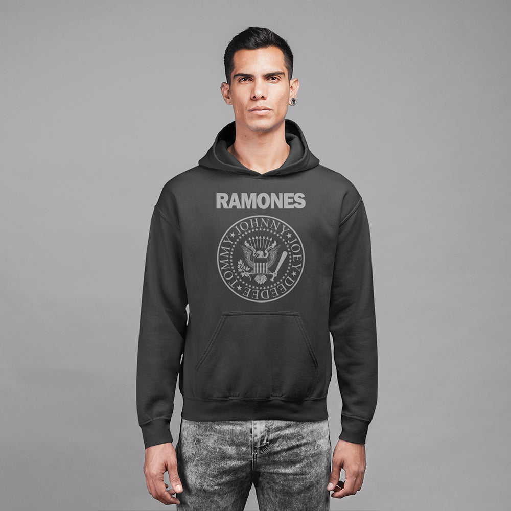 Ramones Presidential Seal Hoodie — Grey — product photo 4