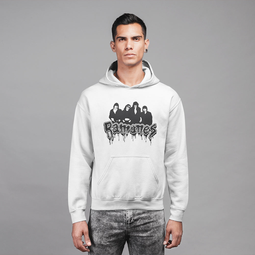 Ramones Band Photo Drip Logo Hoodie — product photo 3