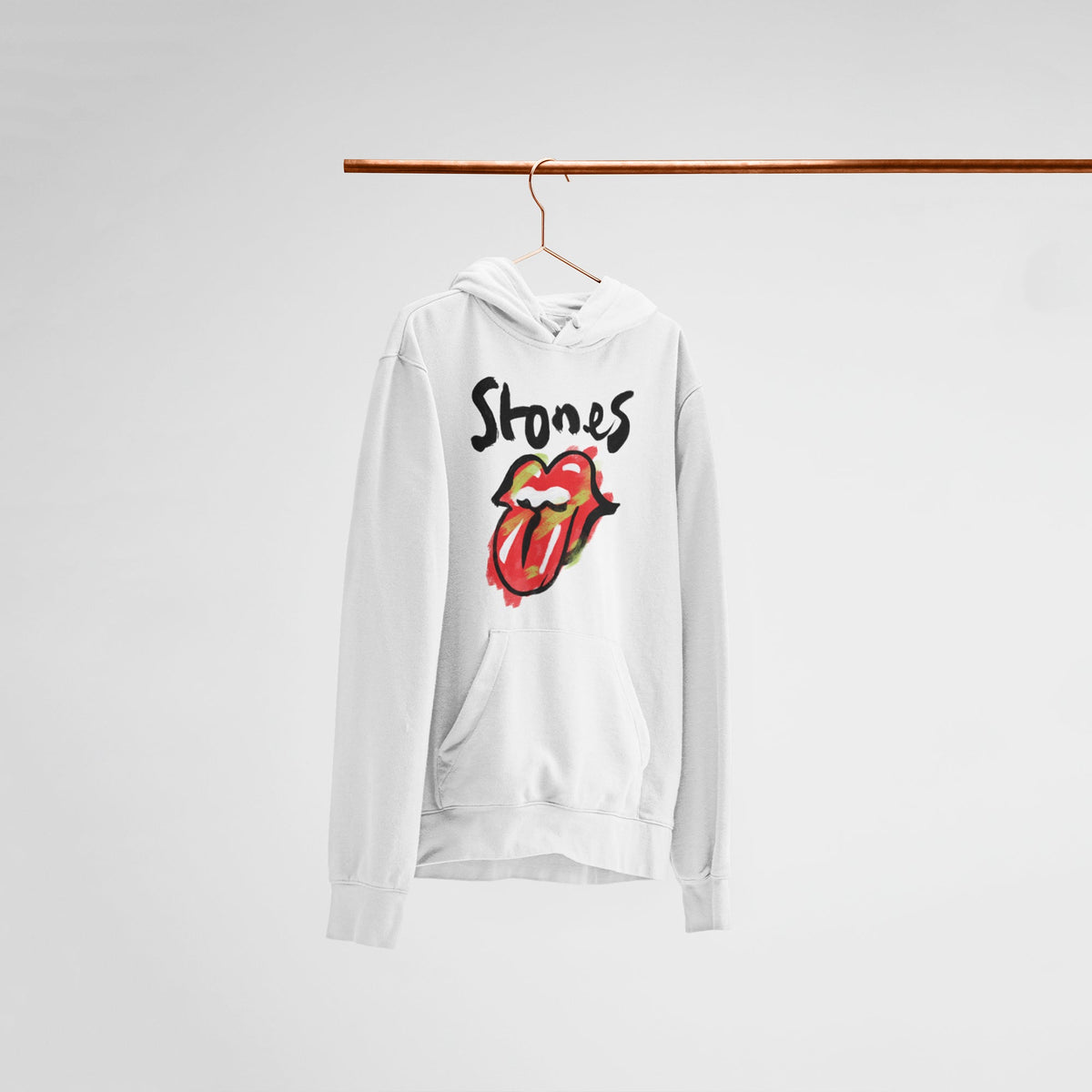 Rolling Stones Painted Tongue Hoodie — main product image